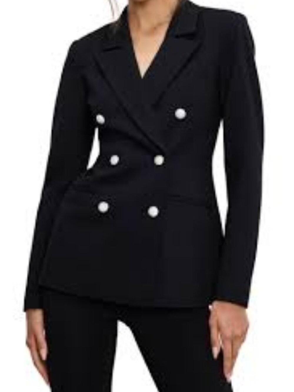 30-B2 NWT GOOD AMERICAN THE DOUBLE BREASTED BLAZER